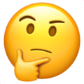 Thinking face emoji